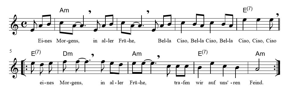 Sep 19, 2014 · allgemeine geschäftsbedingungen für käufer. Bella Ciao Noten Gitarre : Datei Bella Ciao Pdf Spd Geschichtswerkstatt