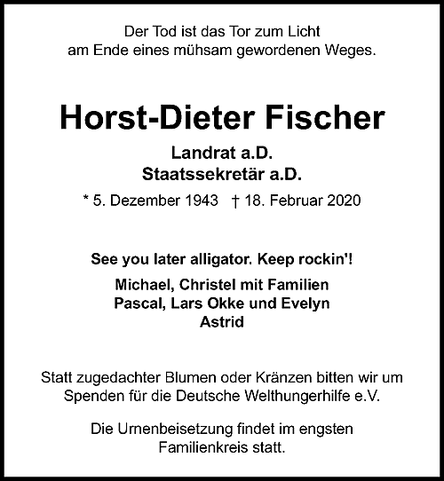 Datei:Traueranzeige Horst-Dieter Fischer.png