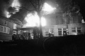 Großbrand 1975: Blick in den Hinterhof, nachts