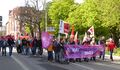 Demonstrationszug zum 1. Mai 2022 am Exerzierplatz