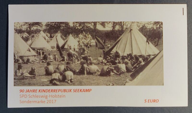 Datei:Sondermarke 2017 90 Jahre Kinderrepublik Seekamp.jpeg