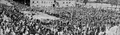 Maidemonstration 1949 auf dem Rathausplatz