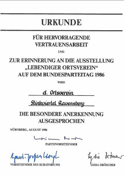 Datei:Urkunde OV Stinkviertel Ravensberg 1986.jpg