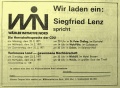 Zeitungsanzeige der WIN in den Kieler Nachrichten vom 20. Februar 1971