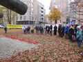 Gedenkfeier am 9. November 2025 von SPD und DGB am Breuste-Denkmal im Ratsdienergarten