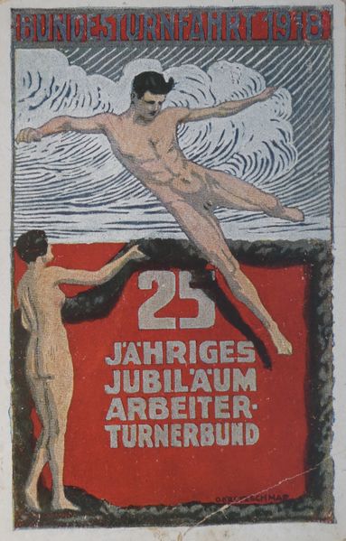 Datei:1918 Postkarte Bundesturnerschaft Vorderseite.jpeg