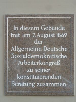 Erinnerungstafel am Goldenen Löwen in Eisenach.JPG