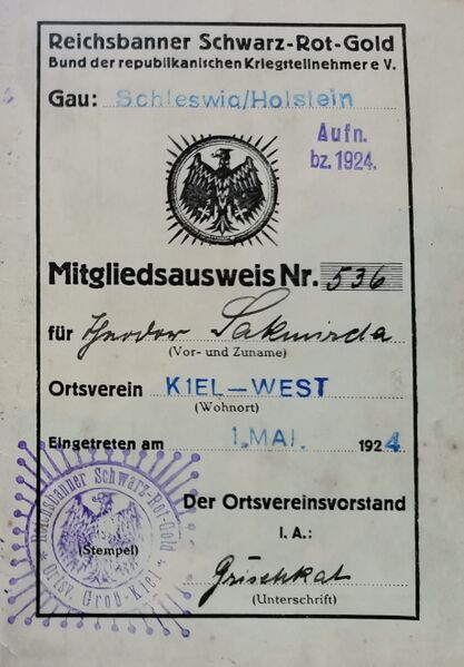 Datei:Reichsbanner Theodor Sakmirda II.jpg