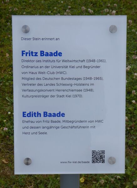 Datei:Fritz und Edith Baade Infotafel Kiellinie.JPG